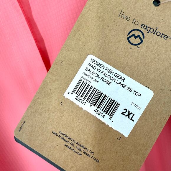 NEW NWT Magellan Outdoors Womens Plus Size XXL 2XL Fish Gear Blouse Shirt Top - Picture 3 of 6